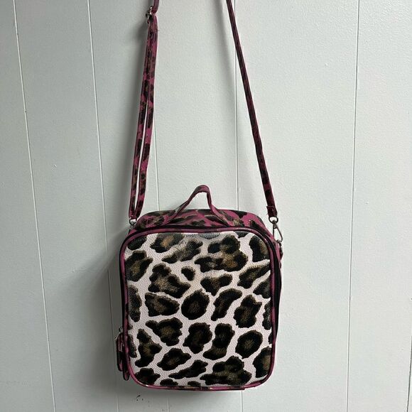 Bari Lynn Handbags - Bari Lynn Two Tone Leopard Print Lunch Tote Faded Look
